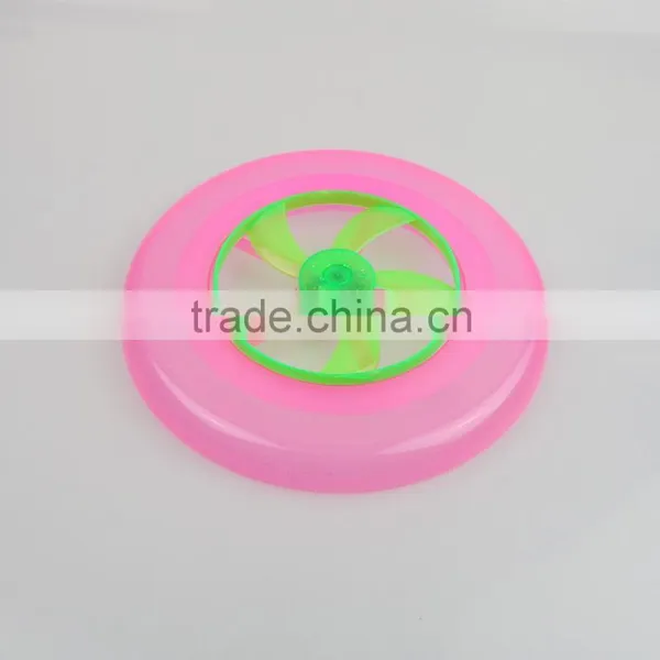 2015 Zhejiang Ningbo New Windmill Design Led Plastic 9 Inch 23cm Frisbee With Hole photo-3