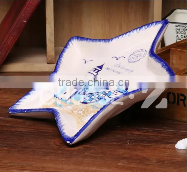 Pentagram Ceramic Candy Fruit Tray M117080 photo-2