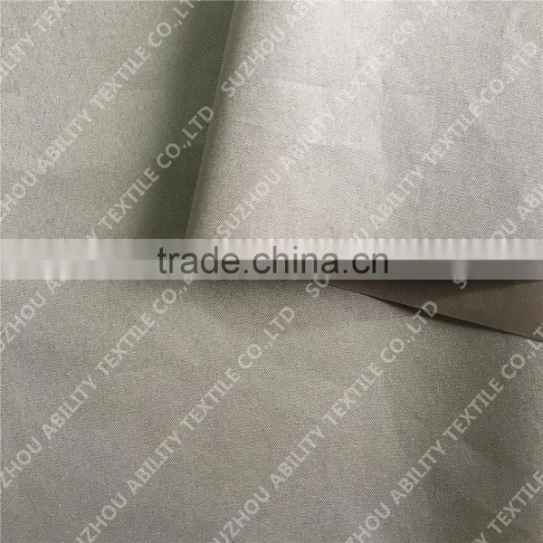 210T Polyester Pongee Coated Fabric/PU Coated Fabric/ Raincoat Fabric photo-2