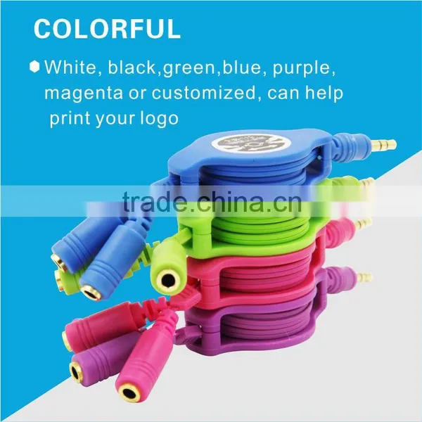 Newest Arrival Portable Female to Male Audio Line for Car photo-2