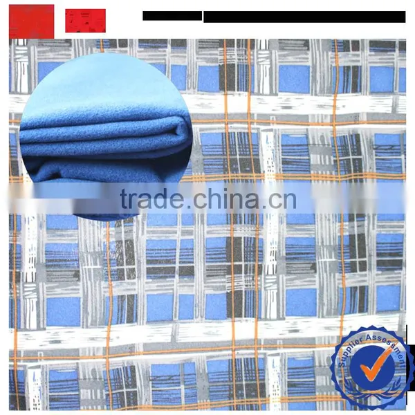 Import Best Polyester Fabric for Winter Garments Keqiao tr Melton Drapery / Ttr 2 Side Brushed Printed Fabric From China