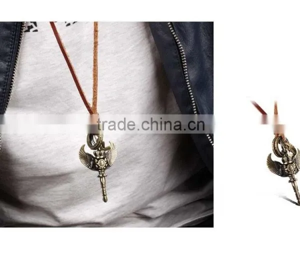 New Products 2016 Bronze Charming Magical Key Charms Pendant With Wing for Men photo-5