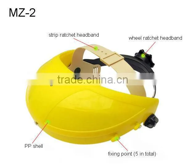 2016 New Protective Headband ABS Face Visor With PP Headgear PC Helmet Headgear PVC Head Gear for Sales photo-2