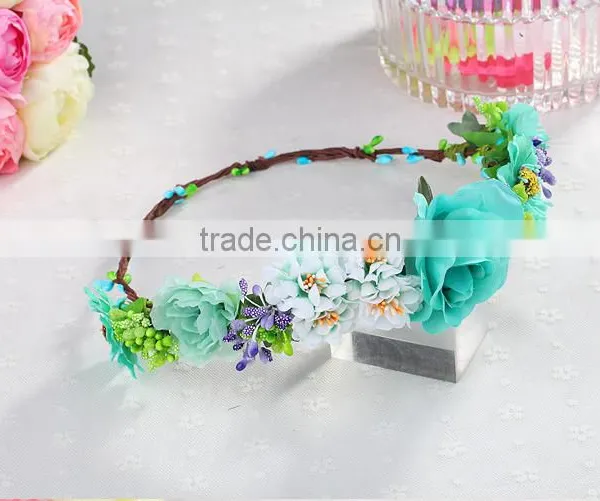 Popular Artificial Flower Wreath for Party,beach ,decoration,crown photo-5