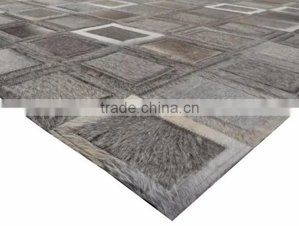 Hair-On Cowhide Leather Rug M-89 photo-2