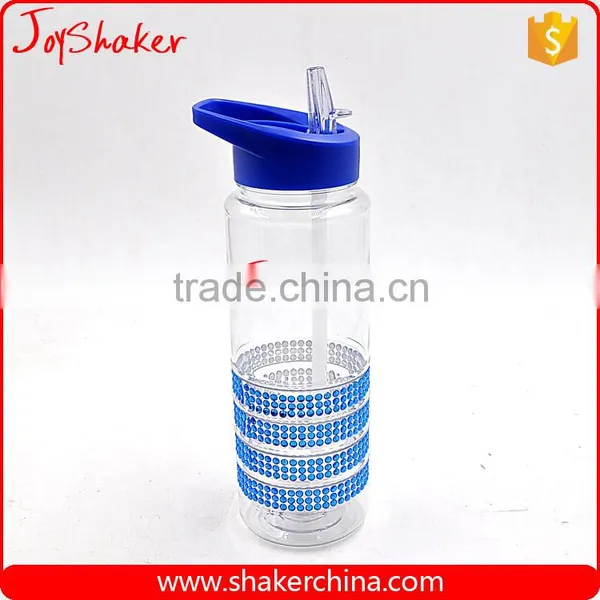 600ML 800ML Custom Brand Plastic Drink Bottle With Straw photo-2
