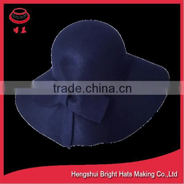 Flower and Bowknot Accessory Type and 100% Wool Material Wool Hat photo-4
