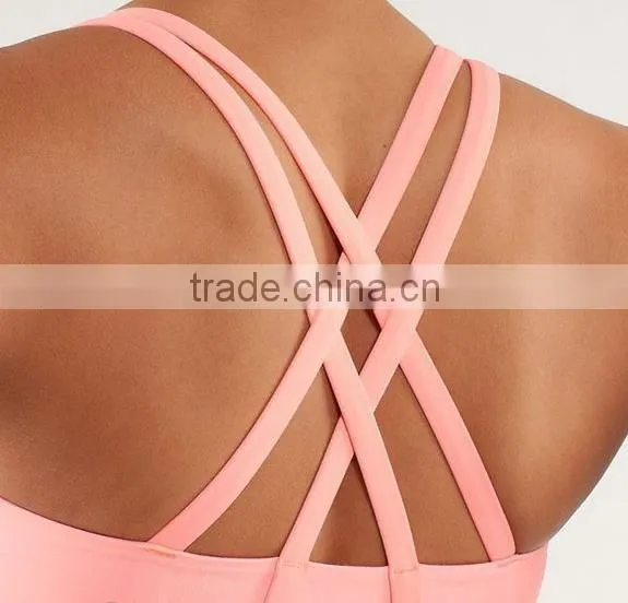 Youth Sport Bra Seamless Running Yoga Fitness Racerback photo-3