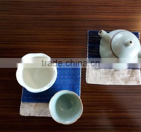 Handmade Ramie Cloth& Native Cloth Cup Mat