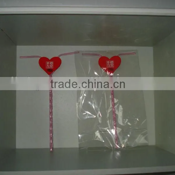 2014 Hot Sale Plastic Drinking Straw for Sales Promotion/Lover's Straw photo-3