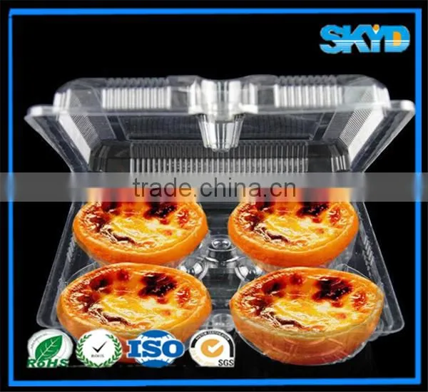 Egg Tart Plastic Container 4 Holes photo-3