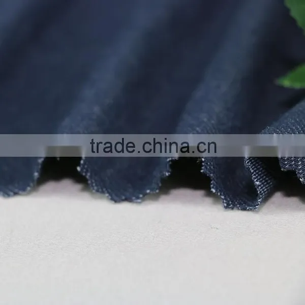 Polyester Spandex Stretch Denim Fabric Denim Jean Knit Denim photo-2
