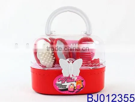 Fashion Kids Toy Pink Plastic Led Beauty Case and Tiara Crown photo-5
