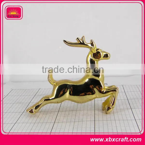 Custom Small Imitation Gold Deer Statue Figurine Sculpture for Sale photo-4