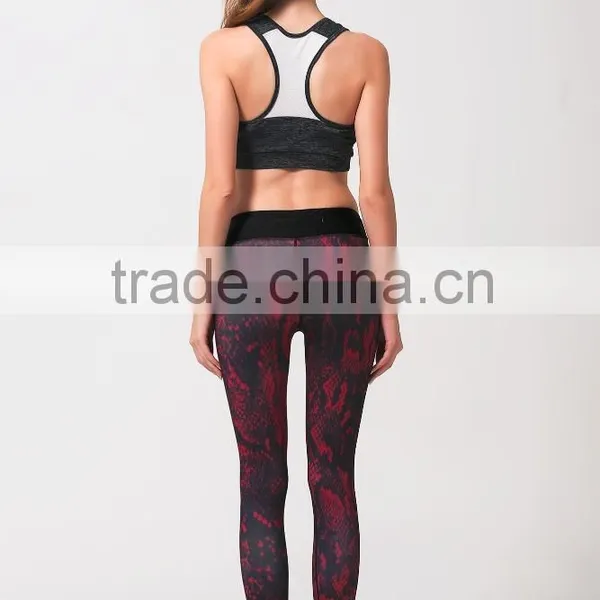 2016 Yoga Leggings Women's Fitness Pants Running Tights With Digital Printing Wholesale Clothing photo-5