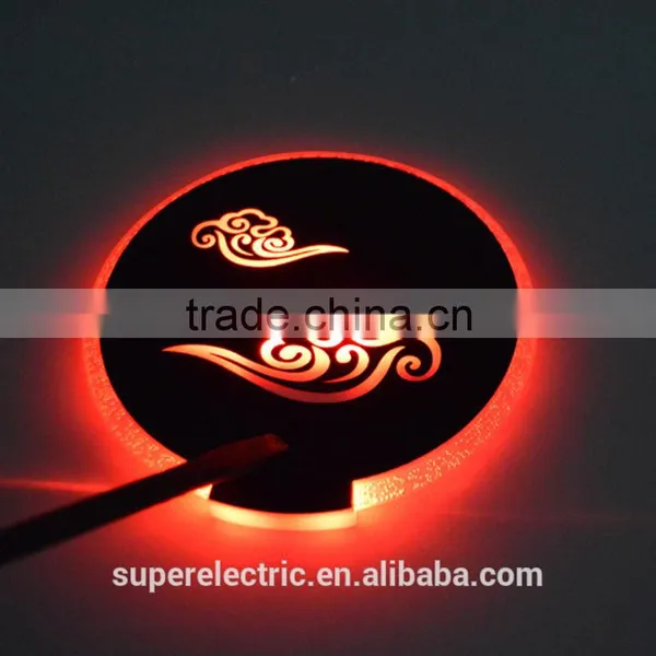 Newly Design High Quality Flashing Light up Led Bar Drink Mats photo-2