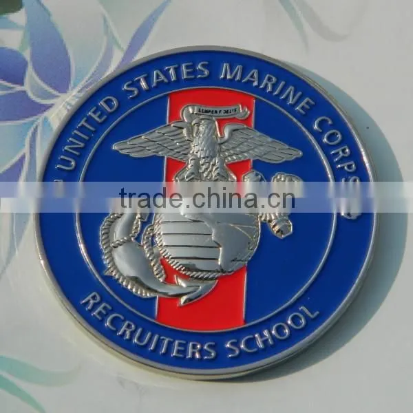 Custom Unique Metal Colored Military Challenge Silver Eagle Coin