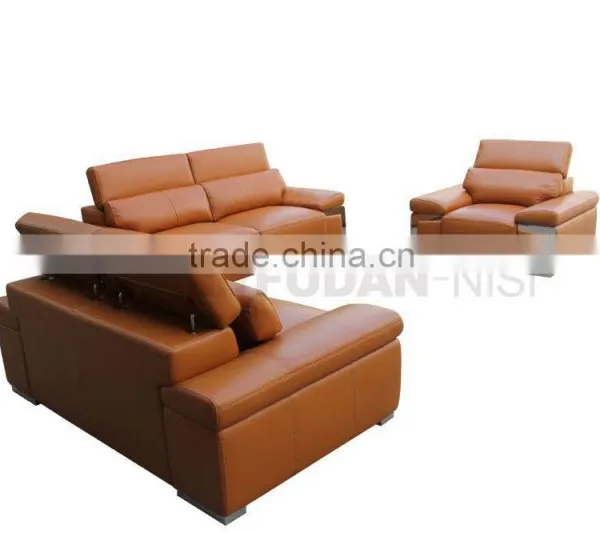 Attractive Design Lounge Furniture Classical Round Leather Sofa photo-2