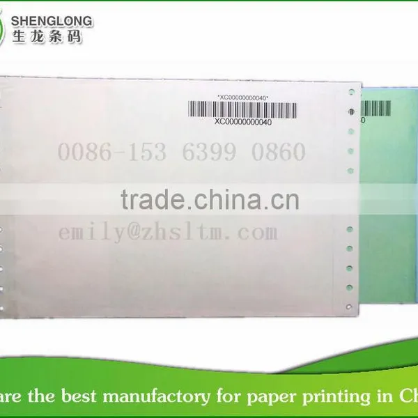 (PHOTO) bar code Removable color paper back adhesive tape delivery form