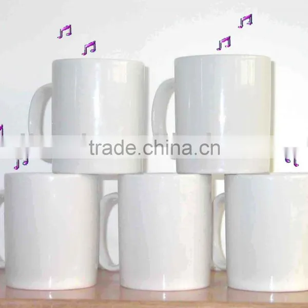 Music Sublimation Ceramic Mug,blank Sublimation Coated Mug