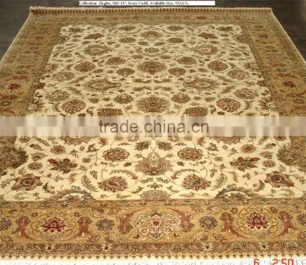 Ziegler Persian Design Hand Knotted Wool Carpet photo-4