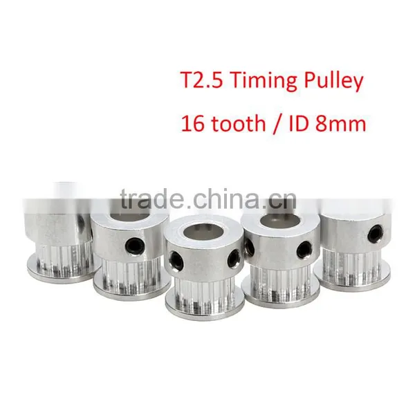 T2.5 Timing Pulley Aluminum Gears T2.5 Synchronous Pulley for Reprap DIY 3D Printer