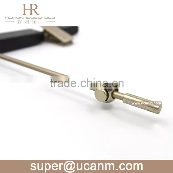 HRW-U36GB Luxury Lotus Wood Skirt Hanger With Long Hook photo-2