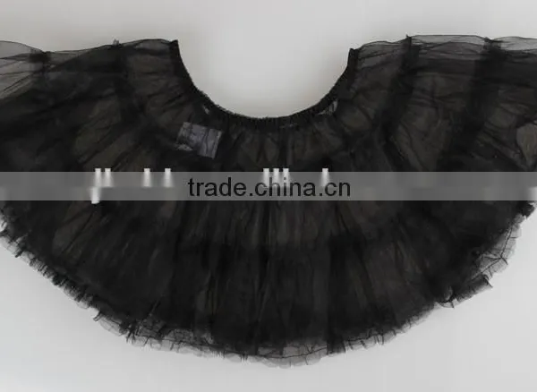 Two Layers Adult Women Black Tutu Skirt photo-2