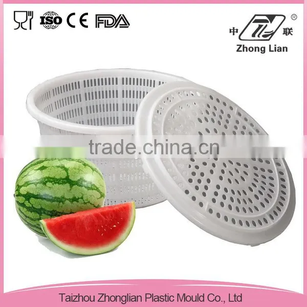 Taizhou Wholesale 100% New PP Stacking Multi Bins Vegatable Wash Kitchen Plastic Storage Basket photo-3
