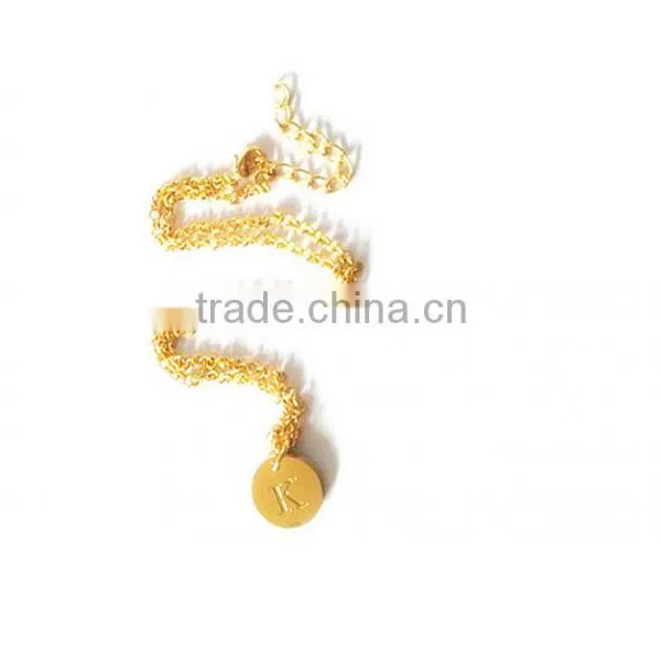 Unique Fashion Necklace Alphabet Pendant Designs /Letter Pendant/Silver Necklace photo-3