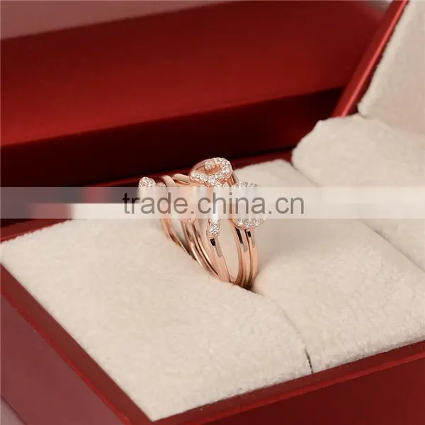 Fine Cheap Jewelry Rose Gold I Love You Ring For Women photo-4