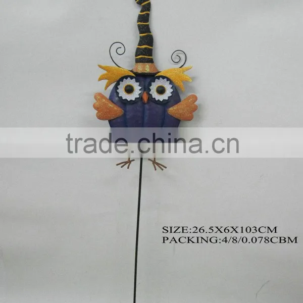 Halloween Decorative Metal Owl Garden Stake photo-2