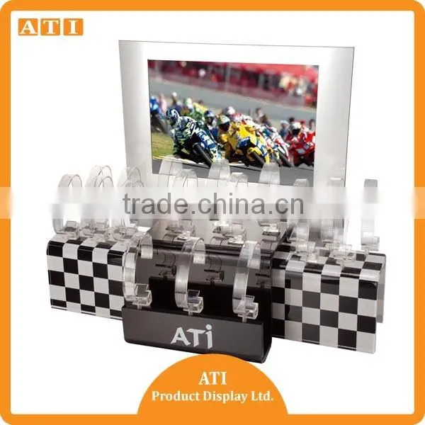 Clear Acrylic Black Acrylic Watch Display Sets photo-4