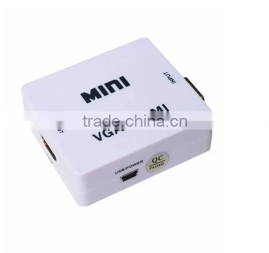 Mini VGA TO HDMI Converter , Vga2hdmi Converter Dengan With Audio 1080P 3D Projectors photo-2