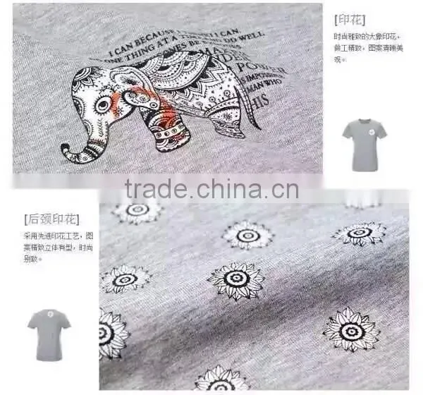 Chinese Factory Bulk Plain T-shirts Cheap Plain Grey T-shirts photo-6