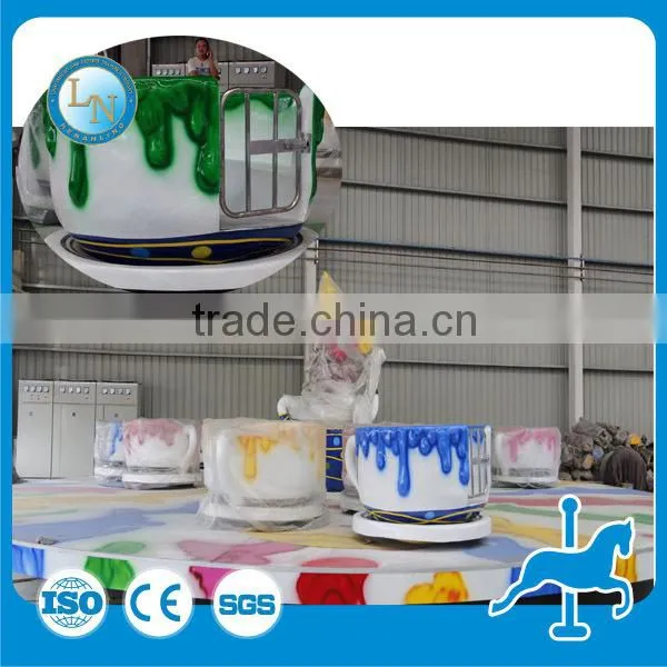 Lino Supplier Carnival Used Amusement Park Equipment Games! Fiberglass Rotating Tea Cup Coffee Cup Rides for Sale photo-3