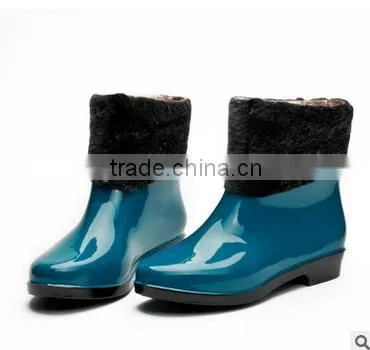Women Cheap Rain Boots Shoes Prevent Slippery Wear-resisting Rubber Boots photo-2