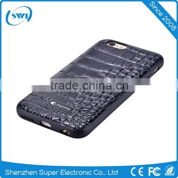 High Quality Croco Cowhide Leather TPU Case Cover For Iphone 6 6S 6 Plus 6S Plus photo-6