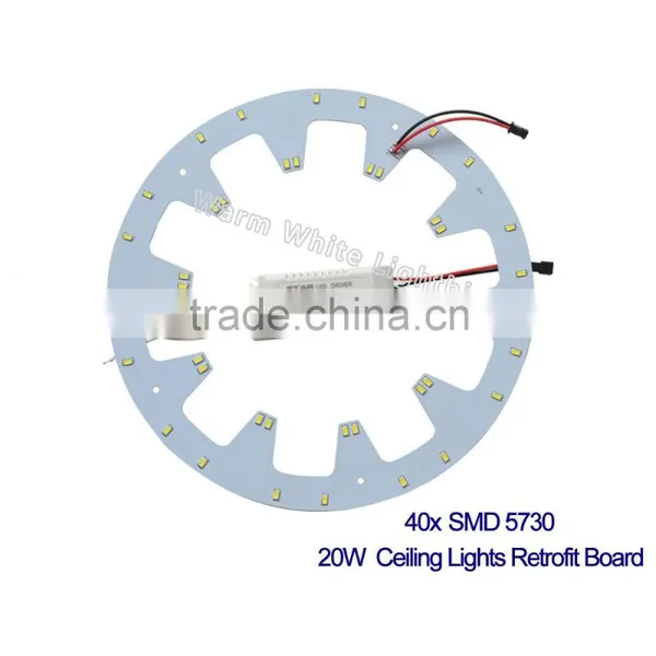 10W SMD5730 Pop Indoor Round Crystal Ceiling Recessed Led Drop Panel Light Retrofit Board photo-3