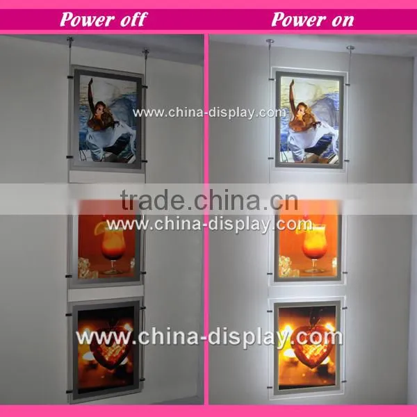 High Quality Advertising Product Acrylic Sign Board Crystal Led Menu Light Box photo-3