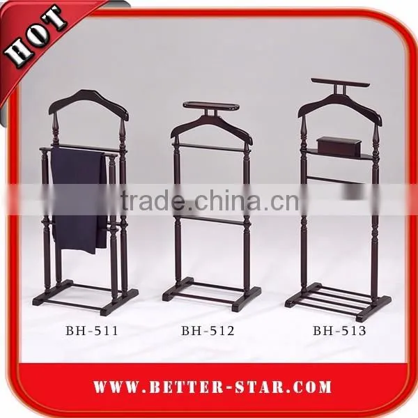 Antique Free Standing Wooden Coat Rack Clothes Luxury Valet Stands photo-5