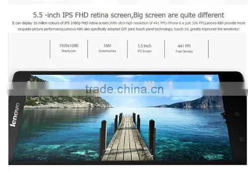Original Lenovo K80M FDD LTE 4G Intel Atom Z3560 Quad Core Android 4.4 2GB RAM 32GB ROM 13MP 5.5 1920*1080P Mobile Phone photo-3