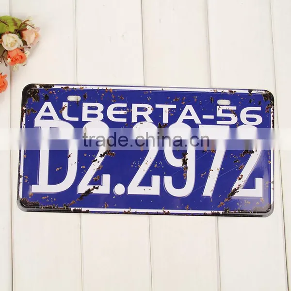 Souvenir Vintage Hot Sale US Embossed Custom Aluminum Car Plate License Plate photo-2