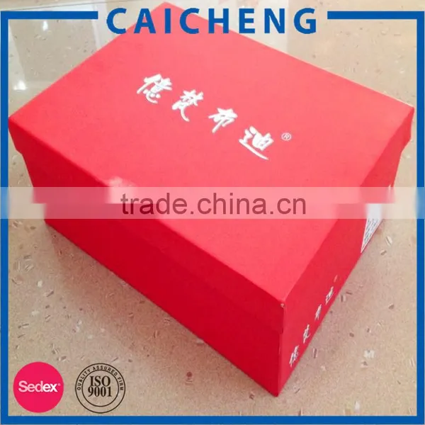 Custom Printed Empty Paper Package Cardboard Shoe Box photo-5
