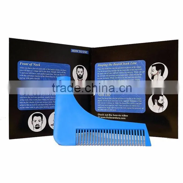 Hot Comb Bro Shaping Shaving Brush Sex Man Gentleman Beard Trim Template Hair Cut Molding Trim Template Beard Modelling Tools
