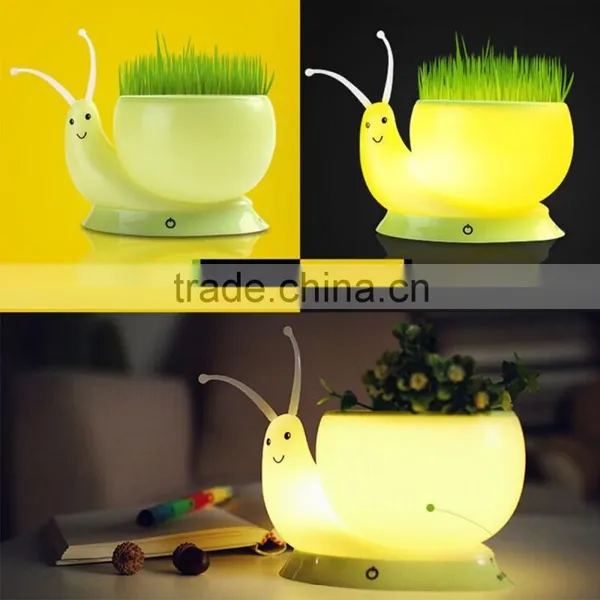 Desk Lamp Lovely Creative USB Rechargeable Led Snail Plant Lamp Desk Lamp photo-5