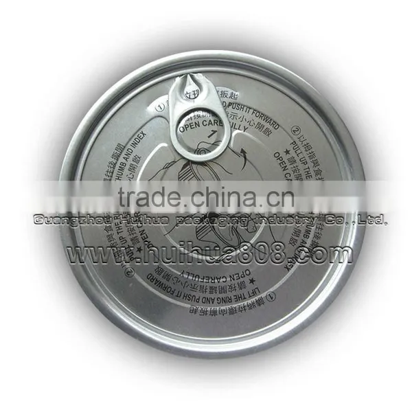 Food Grade Ring Pull Can Lids 206# 58mm Aluminum Easy Open End photo-2