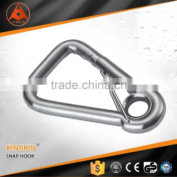 Stainless Snap Hook Oblique Angle Snap Spring Hook With Lock With Eye