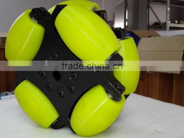 254mm Heavy Duty Industrial Omni Directional Wheel With Pu Roller (professional Custom,payload:500KG/pcs ) photo-2