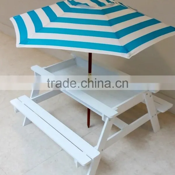 Outdoor Solid Wood Children Kids Sandpit Picnic Table photo-2